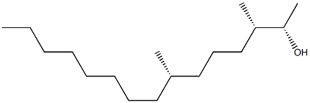 (2S,3S,7S)-3,7-Dimethyl-2-pentadecanol Struktur