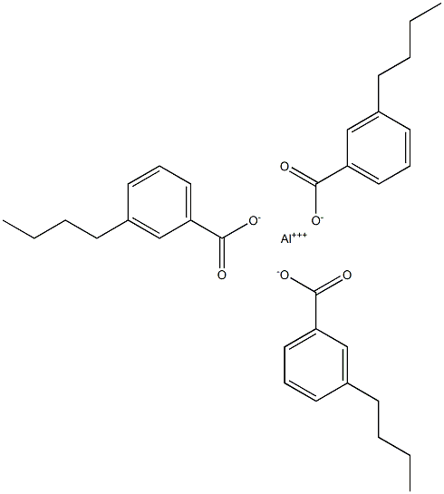 Tris(3-butylbenzoic acid)aluminum salt Struktur