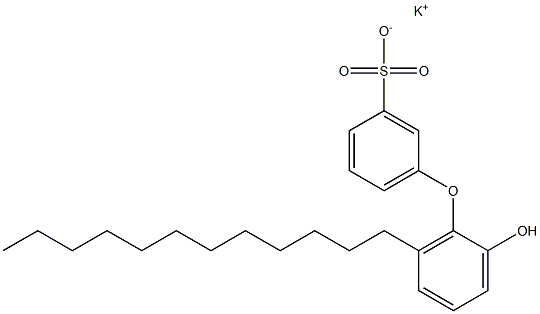 2'-Hydroxy-6'-dodecyl[oxybisbenzene]-3-sulfonic acid potassium salt Struktur