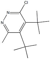 3-Chloro-6-methyl-4,5-di-tert-butylpyridazine Struktur