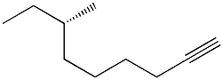 [S,(+)]-7-Methyl-1-nonyne Struktur