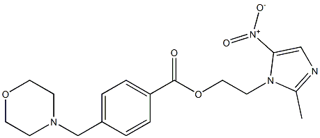 2-Methyl-5-nitro-1H-imidazole-1-ethanol 4-(morpholinomethyl)-benzoate Struktur