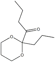 2-Propyl-2-butyryl-1,3-dioxane Struktur