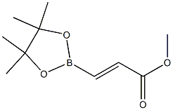 (E)-3-(4,4,5,5-Tetramethyl-1,3,2-dioxaborolan-2-yl)acrylic acid methyl ester Struktur