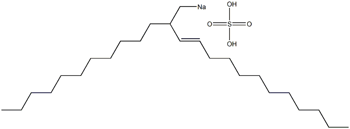 Sulfuric acid 2-undecyl-3-tetradecenyl=sodium ester salt Struktur