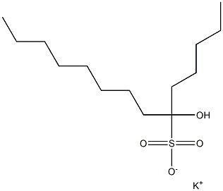 6-Hydroxytetradecane-6-sulfonic acid potassium salt Struktur