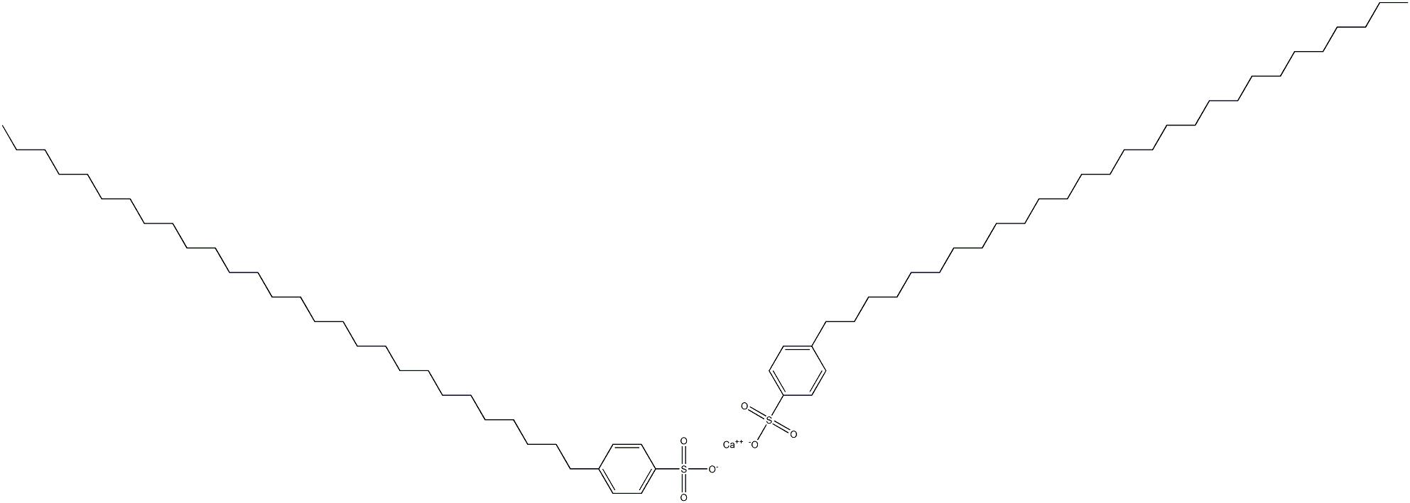 Bis(4-octacosylbenzenesulfonic acid)calcium salt Struktur