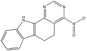 4-Nitro-6,11-dihydro-5H-pyrimido[4,5-a]carbazole Struktur