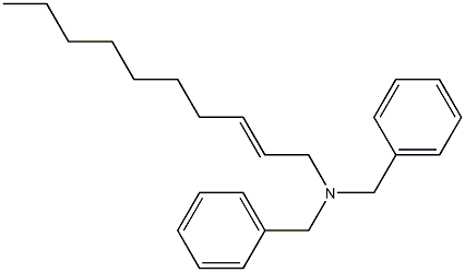 (2-Decenyl)dibenzylamine Struktur