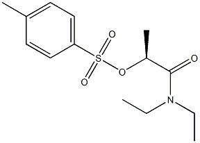 [S,(-)]-N,N-Diethyl-2-[(p-tolylsulfonyl)oxy]propionamide Struktur