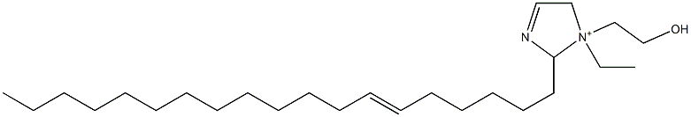 1-Ethyl-1-(2-hydroxyethyl)-2-(6-nonadecenyl)-3-imidazoline-1-ium Struktur