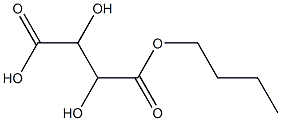 L-Tartaric acid hydrogen 1-butyl ester Struktur