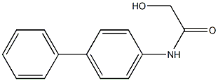 2-Hydroxy-N-(1,1'-biphenyl-4-yl)acetamide Struktur