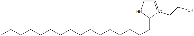 2-Hexadecyl-1-(2-hydroxyethyl)-3,4-dihydro-2H-imidazol-1-ium Struktur