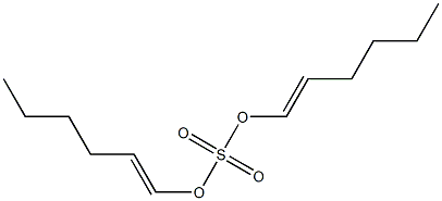 Sulfuric acid di(1-hexenyl) ester Struktur