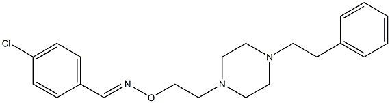 (E)-4-Chlorobenzaldehyde O-[2-(4-phenethyl-1-piperazinyl)ethyl]oxime Struktur