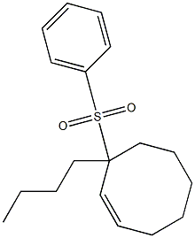 3-Butyl-3-(phenylsulfonyl)cyclooctene Struktur