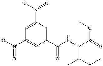 (2S)-2-[(3,5-Dinitrobenzoyl)amino]-3-methylpentanoic acid methyl ester Struktur