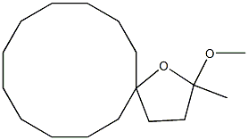 2-Methoxy-2-methyl-1-oxaspiro[4.11]hexadecane Struktur