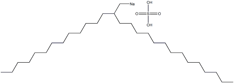 Sulfuric acid 2-tridecylhexadecyl=sodium salt Struktur