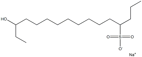 14-Hydroxyhexadecane-4-sulfonic acid sodium salt Struktur