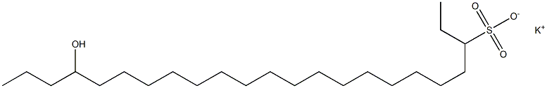 20-Hydroxytricosane-3-sulfonic acid potassium salt Struktur