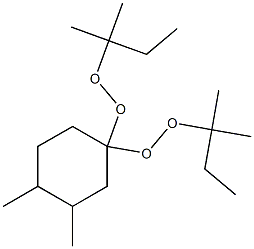 3,4-Dimethyl-1,1-bis(tert-pentylperoxy)cyclohexane Struktur