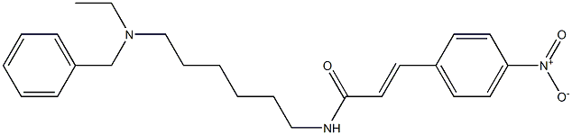 N-[6-(Ethylbenzylamino)hexyl]-3-(4-nitrophenyl)acrylamide Struktur