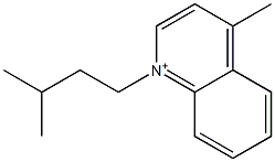 4-Methyl-1-(3-methylbutyl)quinolinium Struktur