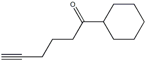 Cyclohexyl 4-pentynyl ketone Struktur