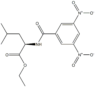 (2R)-2-[(3,5-Dinitrobenzoyl)amino]-4-methylpentanoic acid ethyl ester Struktur