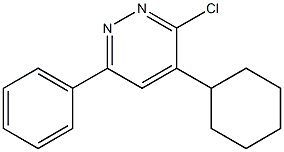 3-Chloro-4-cyclohexyl-6-phenylpyridazine Struktur