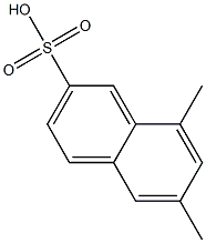 6,8-Dimethyl-2-naphthalenesulfonic acid Struktur