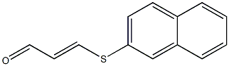 3-(2-Naphthalenylthio)acrylaldehyde Struktur