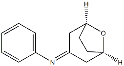 (1R,5S)-N-Phenyl-8-oxabicyclo[3.2.1]octan-3-imine Struktur