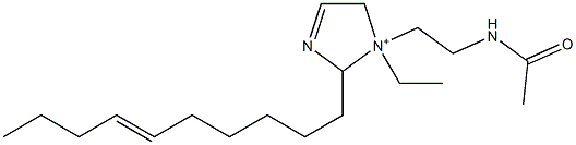 1-[2-(Acetylamino)ethyl]-2-(6-decenyl)-1-ethyl-3-imidazoline-1-ium Struktur