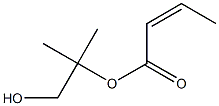 (Z)-2-Butenoic acid 2-hydroxy-1,1-dimethylethyl ester Struktur