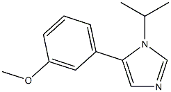 1-Isopropyl-5-[3-methoxyphenyl]-1H-imidazole Struktur