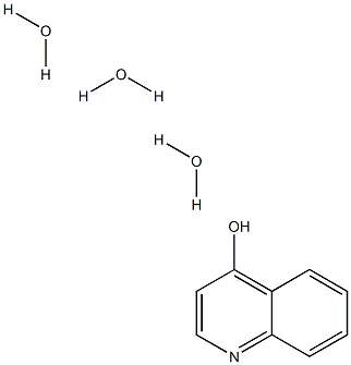 4-Hydroxyquinoline trihydrate Struktur