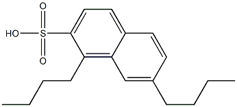 1,7-Dibutyl-2-naphthalenesulfonic acid Struktur