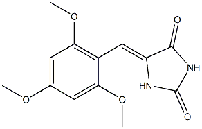 5-[2,4,6-Trimethoxybenzylidene]imidazolidine-2,4-dione Struktur