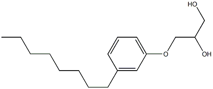 1-(3-Octylphenoxy)-2,3-propanediol Struktur