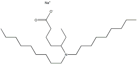 5-(Dinonylamino)heptanoic acid sodium salt Struktur