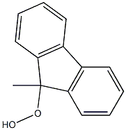 9-Methyl-9-hydroperoxy-9H-fluorene Struktur