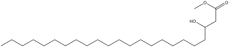 3-Hydroxytricosanoic acid methyl ester Struktur