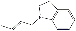 1-(2-Butenyl)-2,3-dihydro-1H-indole Struktur