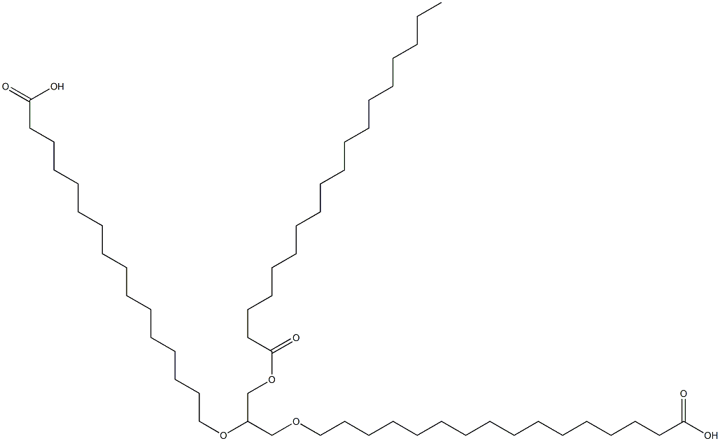 Glycerin 1-stearate 2,3-bis(palmitate) Struktur