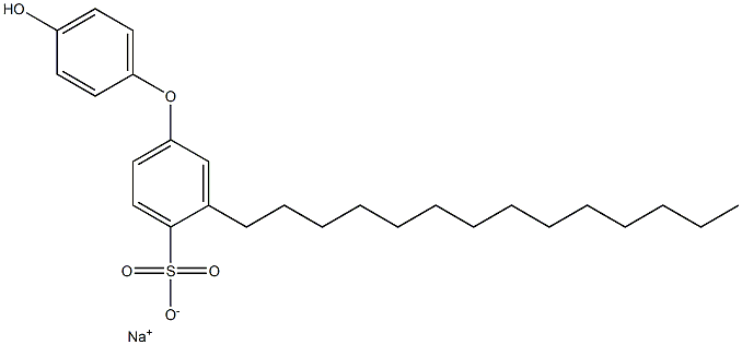 4'-Hydroxy-3-tetradecyl[oxybisbenzene]-4-sulfonic acid sodium salt Struktur