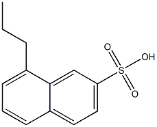 8-Propyl-2-naphthalenesulfonic acid Struktur