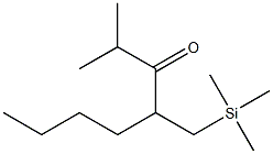 2-Methyl-4-trimethylsilylmethyl-3-octanone Struktur